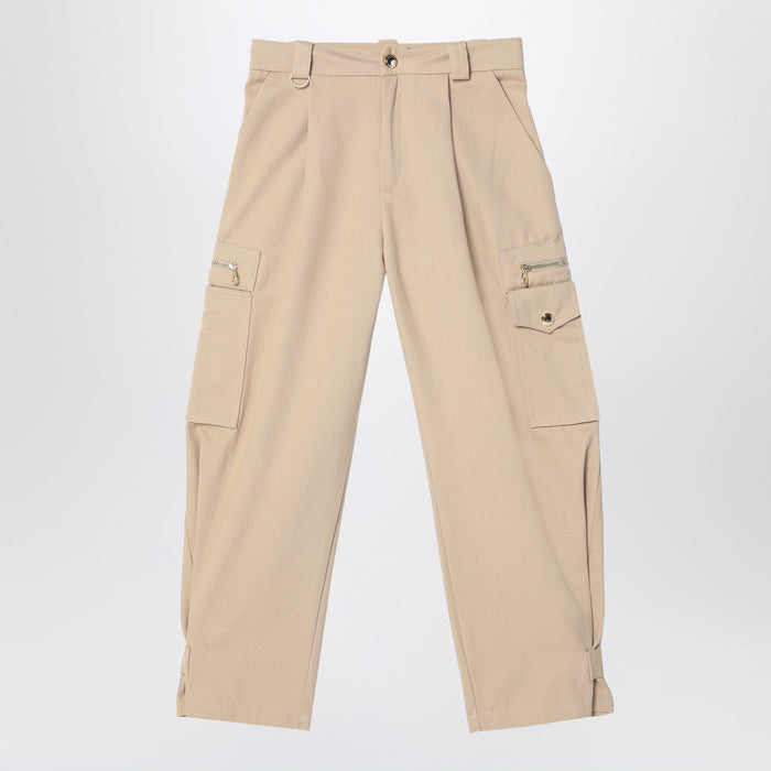 Chloé Beige Cotton Cargo Pants