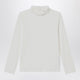 Chloé White Top With High Neck And Ruffles