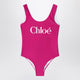 Chloé Fuchsia Swimsuit With Logo