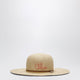 Chloé Raffia Hat With Embroidered Logo