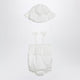 Chloé White Cotton Romper With Matching Hat