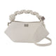 Ganni Bou Mini Ostrich Purse -  - Synthetic - White