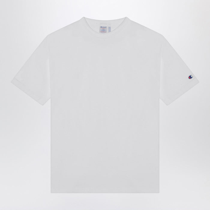 Champion White Cotton Crew-Neck T-Shirt