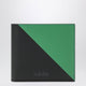 Loewe Flag Bifold Wallet With Coin Pocket In Black / Tropical Green Leather