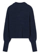Closed Ribbed Knit Funnel Neck