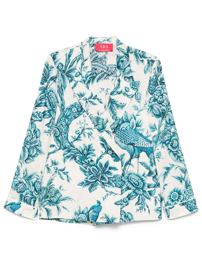 F.r.s For Restless Sleepers Printed Silk Shirt