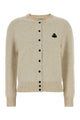 Isabel Marant Etoile Melange Cream Cotton Blend Mona Cardigan