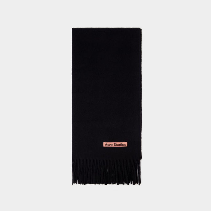 Acne Studios Canada Scarf In Black Wool