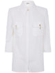Elisabetta Franchi Long Sleeve Hith Pircing Pocket