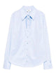Elisabetta Franchi Light Blue Cotton Shirt