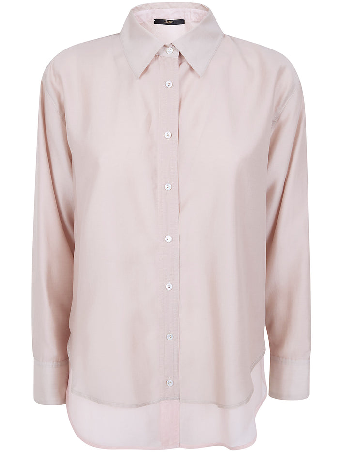 Seventy Voile Lyocell Bicolor Reversible Shirt