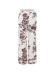 Liu Jo Chocolate Leaf Linen Trousers