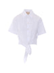 Liu Jo Optical White Cotton Polyamide Shirt