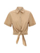 Liu Jo Light Cappuccino Cotton Polyamide Shirt