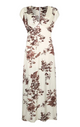 Liu Jo Chocolate Leaf Silk Dress