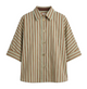 Liu Jo Green Striped Shirt