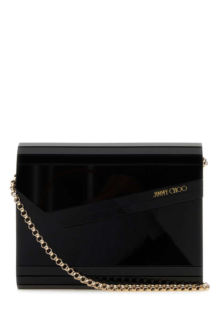 Jimmy Choo Black Acrylic Candy Clutch