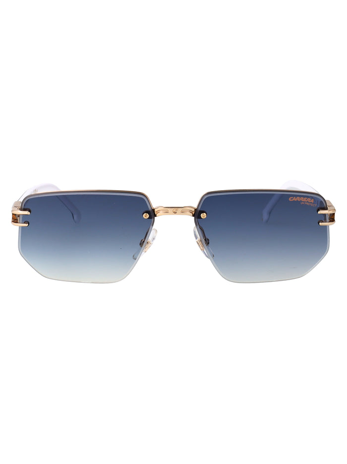 Carrera Black White Metal Sunglasses
