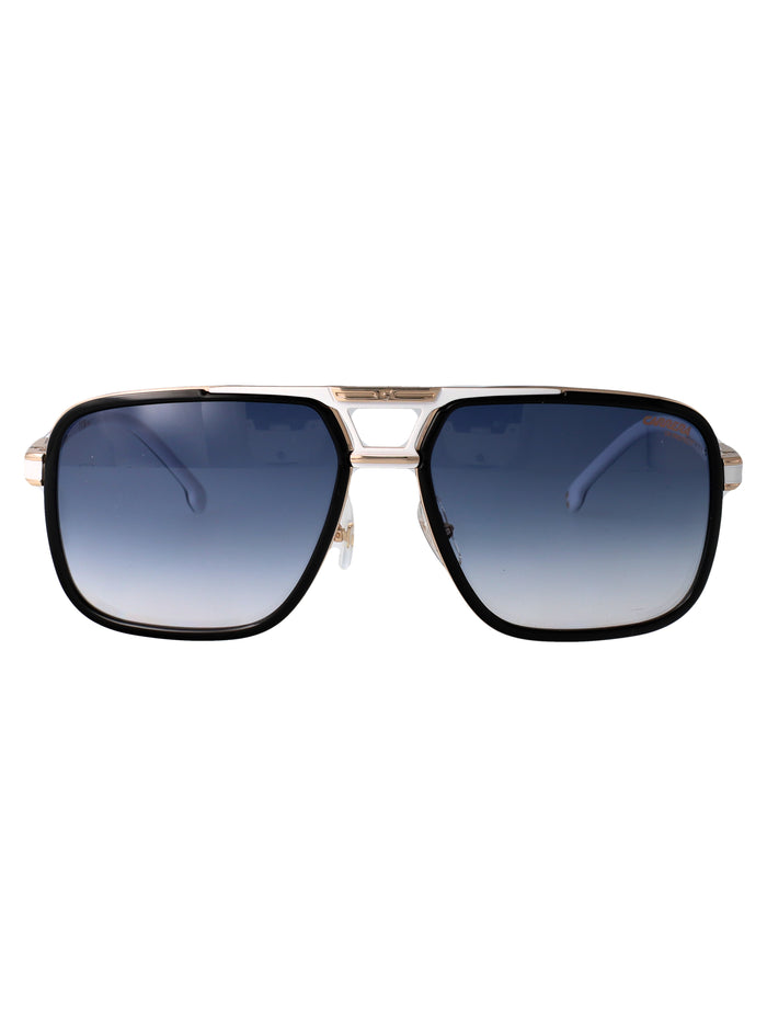 Carrera Black White Metal Sunglasses