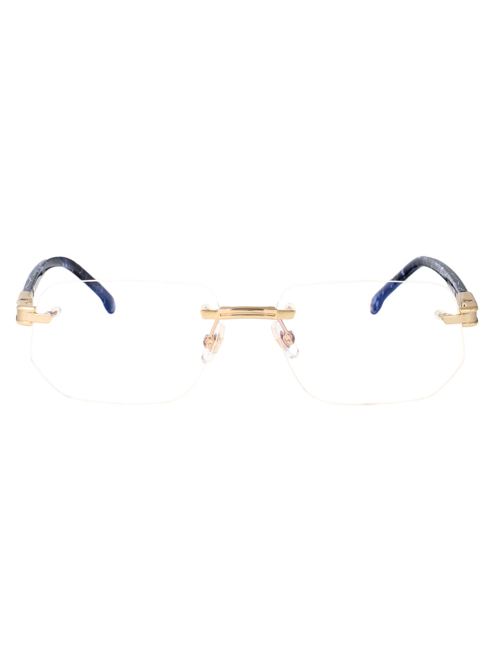 Carrera Gold Blue Metal Glasses