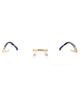 Carrera Gold Black_ Metal Glasses