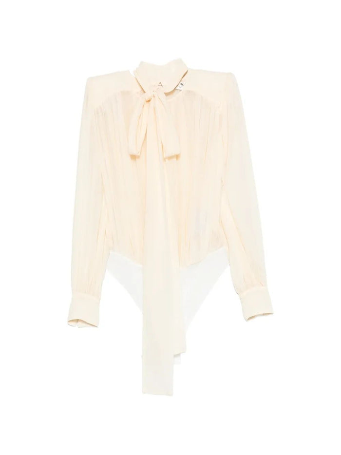 Elisabetta Franchi Butter Silk Bodyshirt