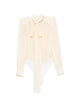 Elisabetta Franchi Butter Silk Bodyshirt
