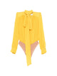 Elisabetta Franchi Elisabetta Franchi Pleated Tie Bodysuit