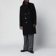Harris Wharf London Black Double-Breasted Wool Coat
