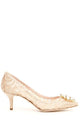 Dolce & Gabbana Crystal Embellished Lace Pumps