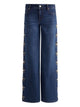 Alice + Olivia Embellished Baggy Jeans