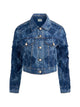 Alice + Olivia Embroidered Denim Jacket