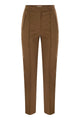 Pt01 Frida - Cotton And Silk Trousers With Pleat