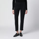 Pt Torino Black Slim-Fit Cotton-Blend Trousers
