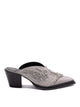 Jimmy Choo Silver Calfskin Mules