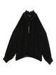 Liu Jo Black Ruffled High Neck Shirt