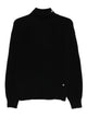 Liu Jo Black High Neck Pearl Sweater