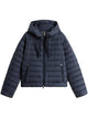 Woolrich Lightweight Hooded Down Jacket In Microfiber