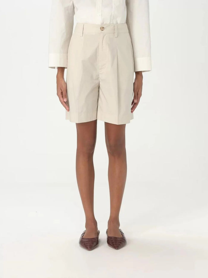Woolrich High-Waisted Tailored Brown Shorts