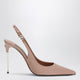 Dolce&Gabbana Beige Satin Slingback With Dg Logo
