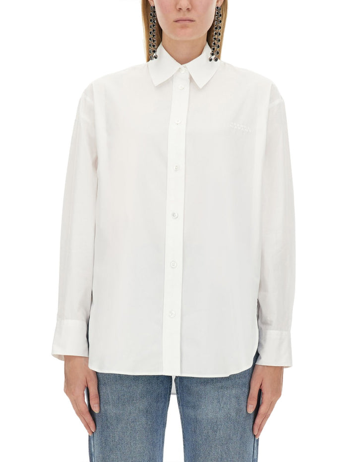 Isabel Marant White Cotton Plain Shirt