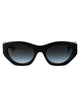 Chloé Black-Black-Grey Acetate Sunglasses