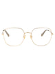 Chloé Gold-Gold-Transparent Metal Glasses