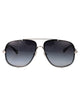 Chloé Silver-Silver-Grey Metal Sunglasses