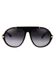 Chloé Black-Gold-Grey Acetate Sunglasses