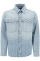 Balmain Monogram Jacquard Denim Shirt