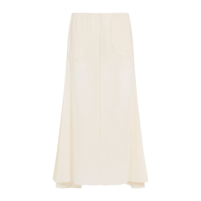 Chloé Silk Georgette Long Skirt