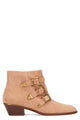 Chloé Susan Ankle Boots In Suede With Studs