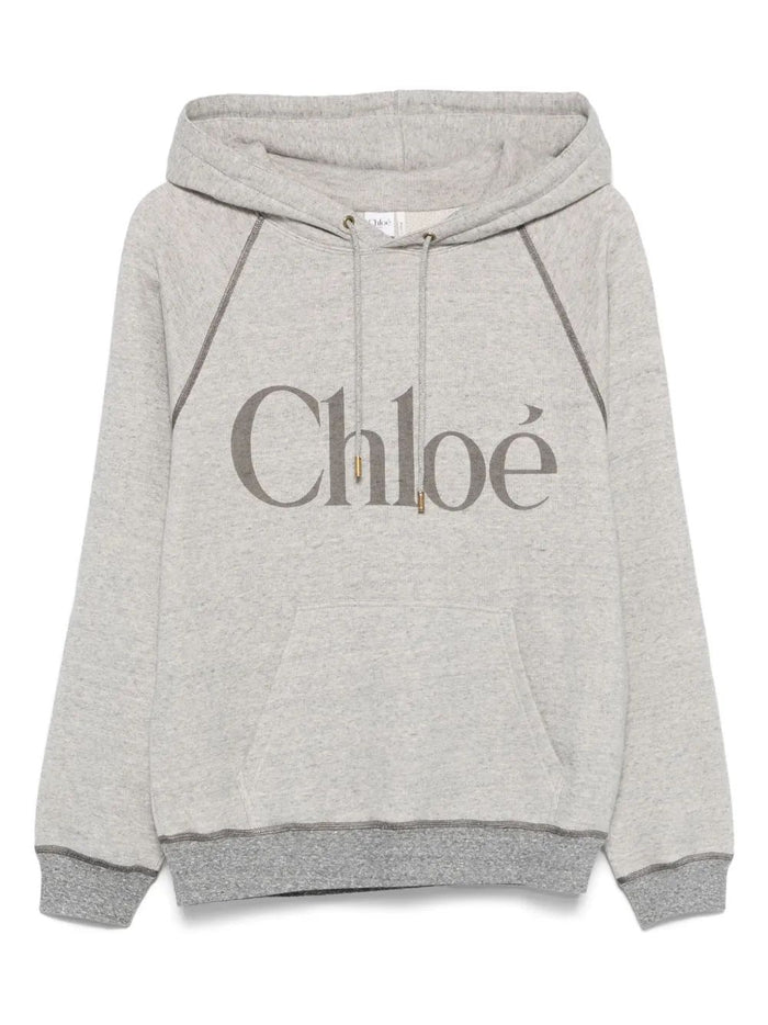 Chloé Logo Sweater Vapor Grey