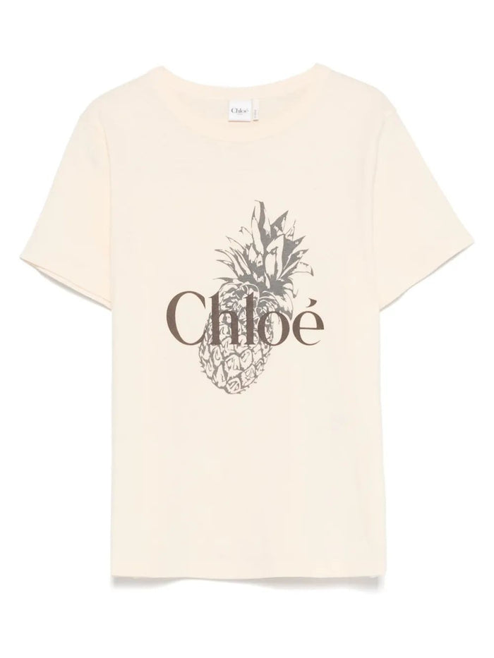 Chloé Jh11 Tender Peach Organic Cotton T-Shirt